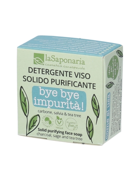 laSaponaria Bye Bye Impurities Sabonete Facial Purificante 70g