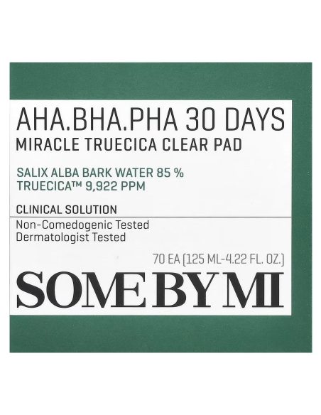 Some By Mi AHA BHA PHA 30 Days Miracle Truecica Clear Pad 125ml