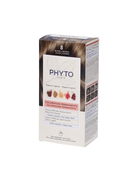 Phyto Color Coloração Permanente com Pigmentos Vegetais 8 Louro Claro