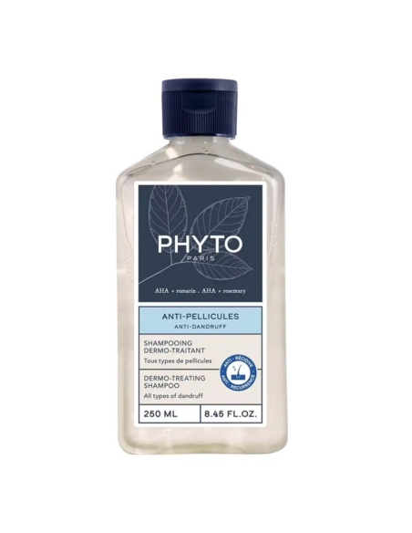 Phyto Anti-Pellicules Champô de Cuidado Dermatológico 250ml