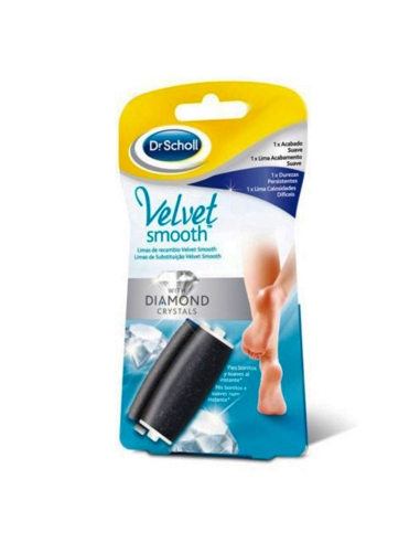 Scholl Velvet Smooth Limas de Substituição Acabamento Suave X2