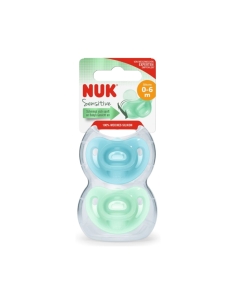 NUK Sensitive Chupeta Silicone 0-6M x2