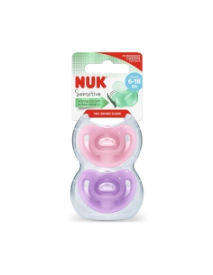 NUK Sensitive Chupeta Silicone 6-18M x2 2