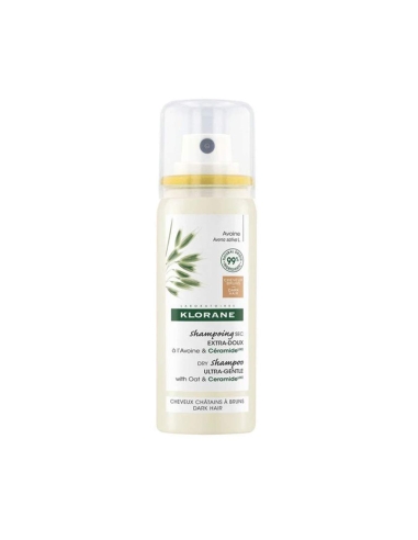 Klorane Leite de Aveia Champô Seco Cabelos Escuros 50ml