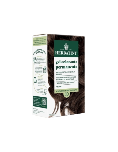 Herbatint Gel Colorante Capilar Permanente 5D Castanho Claro Dourado 150ml