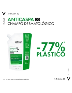 Dercos Champô Anti-Caspa Cabelos Oleosos Recarga 500ml 2