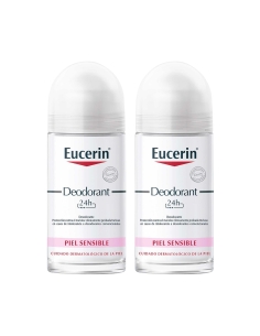Eucerin Desodorizante Roll On 24H 50mlx2