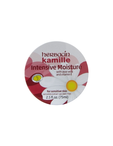 Herbacin Wuta Kamille Creme Nutritivo Camomila e Aloe Vera Lata 75ml