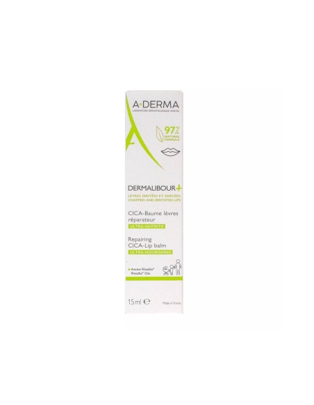 A-Derma Dermalibour+ Cica-Bálsamo Lábios Reparador 15ml