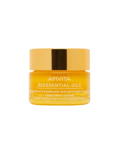 Apivita Beessential Oils Bálsamo de Noite Suplemento para Pele Fortificante e Nutritivo 15ml