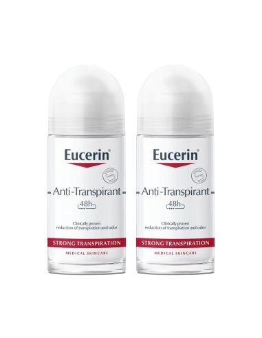 Eucerin Anti-Transpirante 48H Roll On 50mlx2