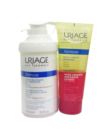 Uriage Xémose Pack Creme Emoliente Universal 400ml + Oferta Óleo Lavante