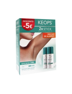 Roc Pack Keops Desodorizante Stick Transpiração Suave 2x40ml 2