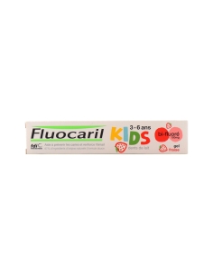 Fluocaril Kids Gel Dentifrico Morango 0-6 anos 50ml