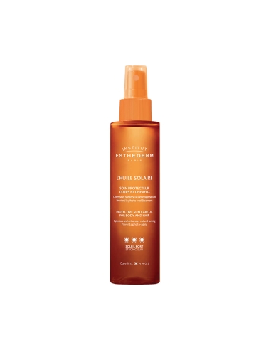 Institut Esthederm L'Huile Solaire Soin Protecteur Corps et Cheveux Soleil Fort 150ml