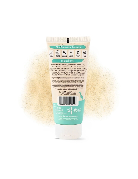 Suntribe Protetor Solar Mineral SPF 30 Com Cor 100ml