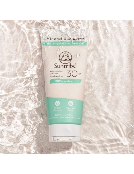 Suntribe Protetor Solar Mineral SPF 30 Com Cor 100ml