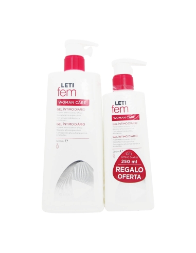 LetiFem Woman Gel Íntimo 500ml+ 250ml
