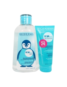 Bioderma Abcderm Pack H2O Solução Micelar 1L + Gel Mousse...