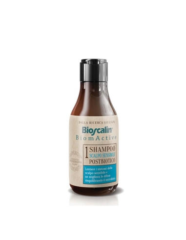 Bioscalin BiomActive Pele Sensível Champô Pós-Biótico 200ml
