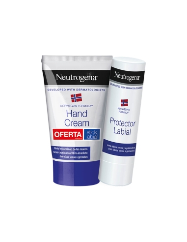 Neutrogena Pack Creme de Mãos Concentrado Com Perfume 50ml e Stick Labial 5g