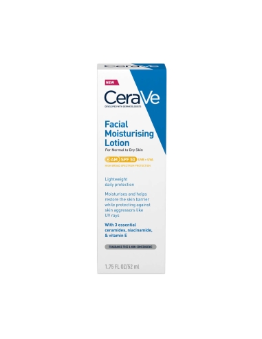 CeraVe Loção Facial Hidratante SPF50 52ml