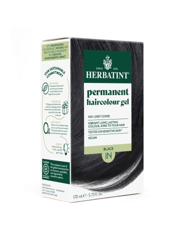 Herbatint Gel Colorante Capilar Permanente 1N Preto 150ml