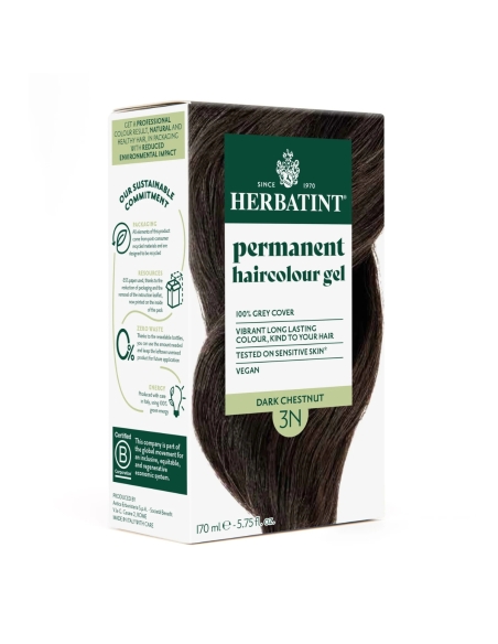 Herbatint Gel Colorante Capilar Permanente 3N Castanho Escuro 150ml