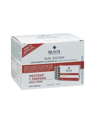 Rilastil Sun System Duo Suplemento Alimentar 30 Cápsulas