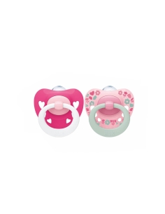 NUK Signature Chupeta Silicone 6-18m x2