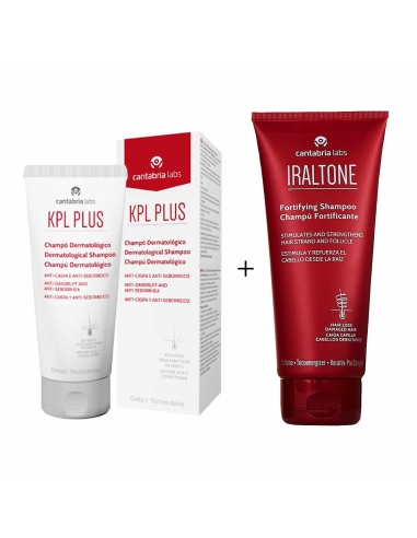 KPL Plus Pack Champô Dermatológico 200ml e Iraltone Champô Fortificante 200ml