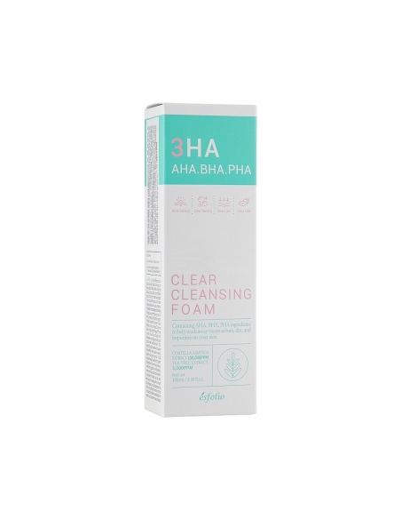 Esfolio 3HA Clear Cleansing Foam 100ml