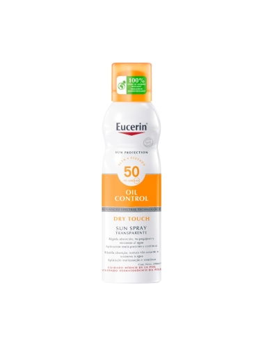 Eucerin Sun Spray Transparente Toque Seco FPS50 200ml