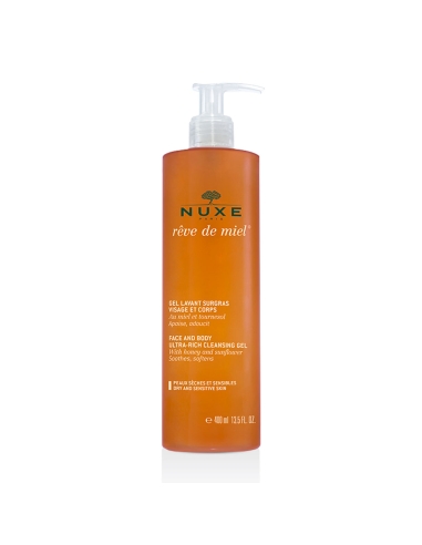 Nuxe Rêve de Miel Gel de Limpeza Nutritivo para Rosto e Corpo 400ml