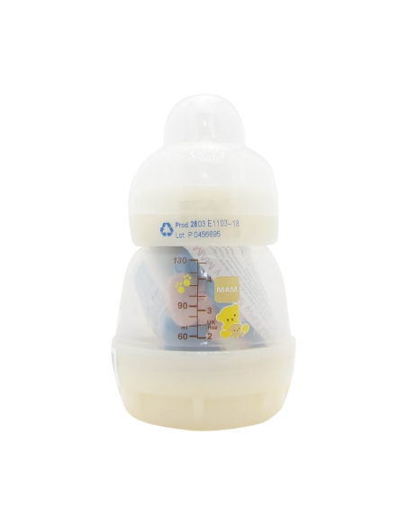 Mam Kit Biberão Easy Start 130ml + Tetina Silicone 0+ Meses + Chupeta Start 0-2 Meses