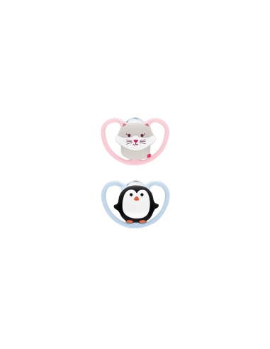 NUK Space Chupeta Silicone 6-18M x2