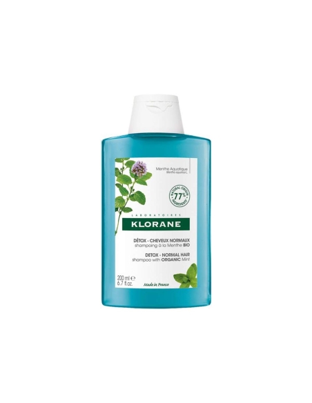 Klorane Champô Menta Aquática Cabelos Expostos à Poluição 200ml