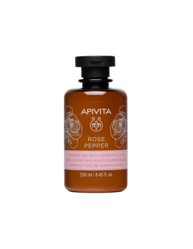 Apivita Rose Pepper Gel de Banho com Óleos Essenciais 250ml