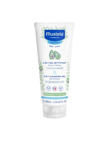 Mustela 2 em 1 Gel Lavante Corpo e Cabelo 200ml