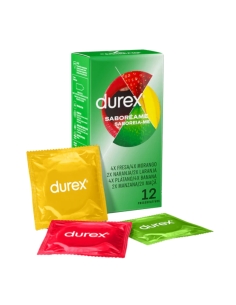 Durex Saboreia-me Sabor a Frutas Preservativos 12 Unidades