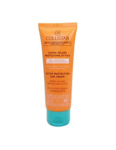 Collistar Creme Solar Proteção Ativa FPS50+ Rosto e Corpo 100ml