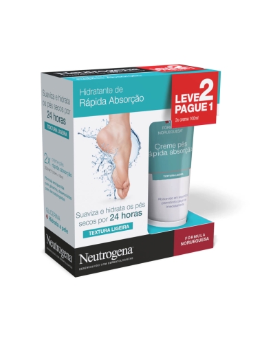 Neutrogena Duo Creme de Pés Rápida Absorção 100ml