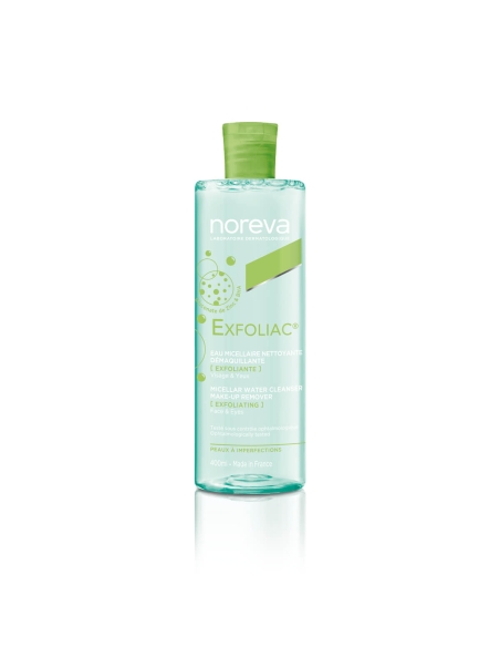 Noreva Exfoliac Água Micelar de Limpeza Desmaquilhante Esfoliante 400ml