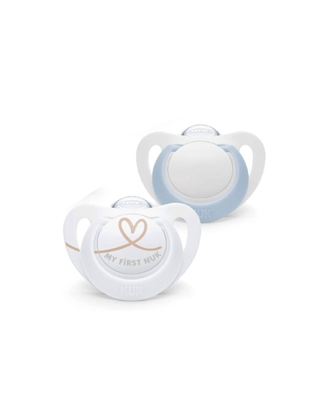 NUK Star Chupeta Silicone 0-6M x2