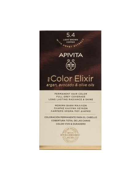 Apivita My Color Elixir 5.4 Castanho Claro Acobreado