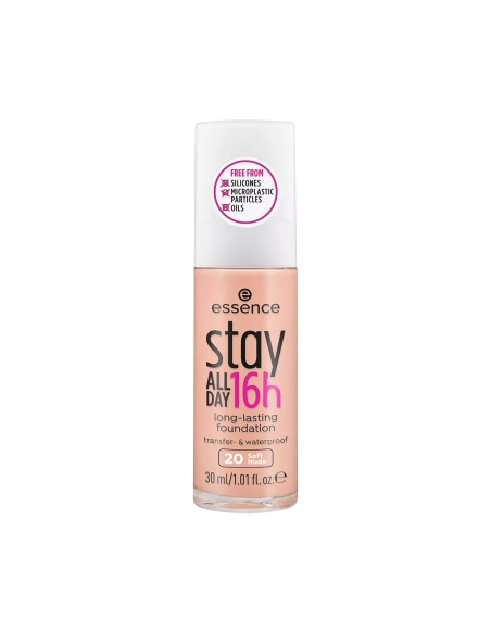 Essence Stay All Day 16h Long Lasting Foundation 20 Soft Nude 30ml