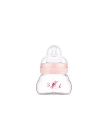 Mam Biberão de Vidro Feel Good Rosa 0m 90ml