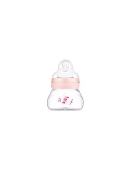 Mam Biberão de Vidro Feel Good Rosa 0m 90ml