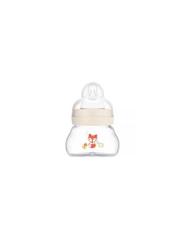 Mam Biberão de Vidro Feel Good Bege 0m 90ml