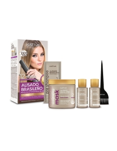 Kativa Kit Alisamento Brasileiro Cabelos Claros 2